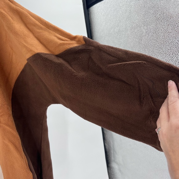 Moco Brown Plus Size Exposed Seam Patchwork Sweatshirt new never worn - Picture 4 of 9